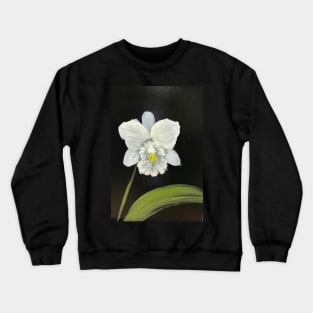 White Orchidia Crewneck Sweatshirt